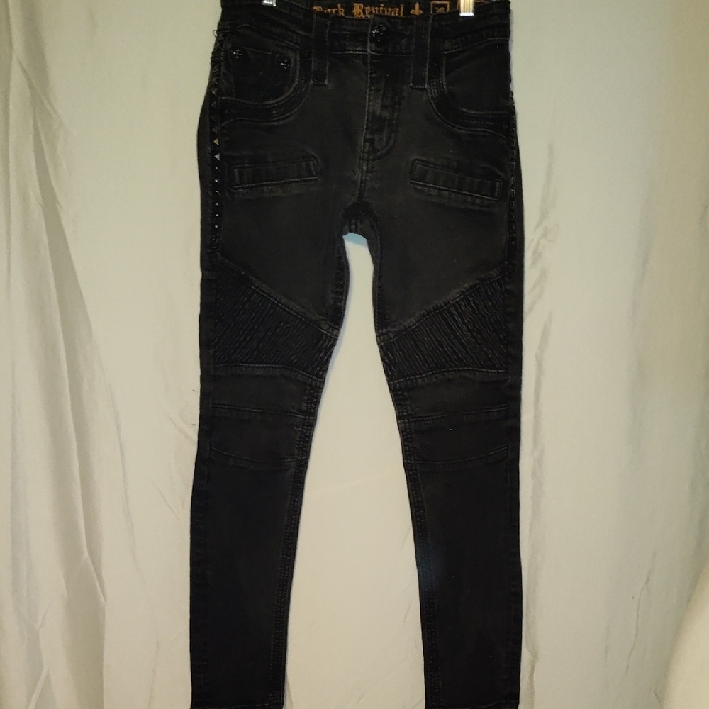 Rock Revival Slim Biker Jeans Size 30